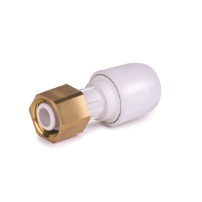 Hep2O HD25 Straight Tap Connector 15mm x 1/2