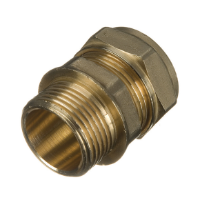 Compression Straight Male Iron Connector 28mm x 3/4