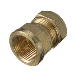 Compression Straight Female Iron Connector 35mm x 1 1/4