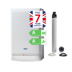 Baxi Duotec 28KW and Horizontal Flue Pack