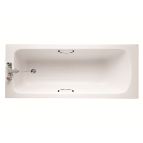 Ideal Standard Sandringham 21 bath including twin grips and tread 1700mm White 
