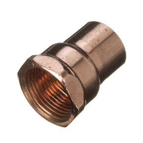 End Feed Straight Female Iron Connector 15mm x 1/4