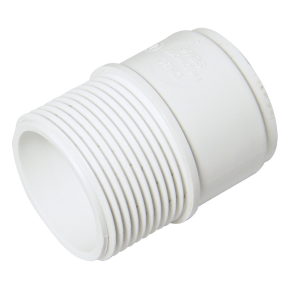 FloPlast WS63 ABS Male Iron Connector 32mm White 