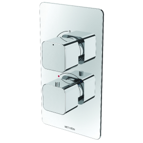 Kiri Concealed Mixer Valve (2 outlets) with ABS Plate