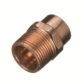 Solder Ring Straight Male Iron Connector 22mm x 3/4